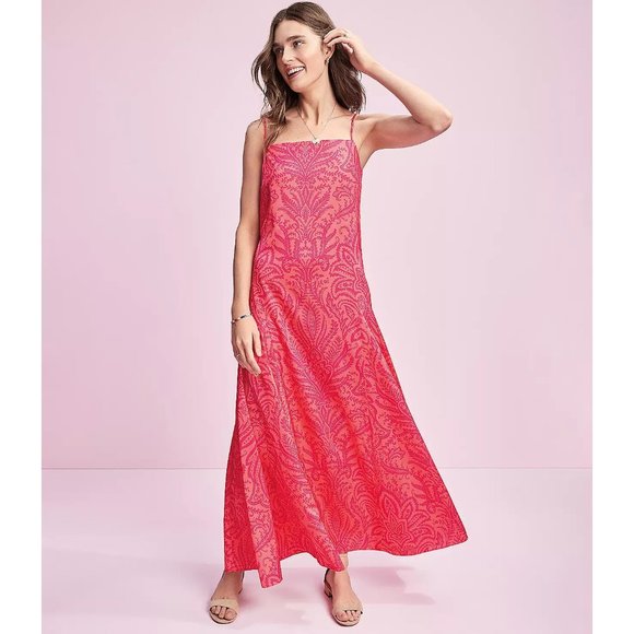 Ann Taylor LOFT Floral Slip Dress 4 - Picture 1 of 3